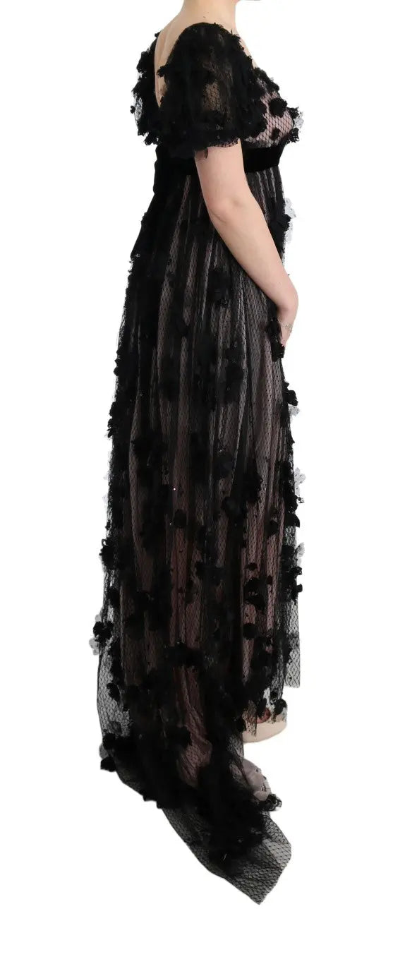 Robe Dolce & Gabbana noire et rose Dolce & Gabbana
