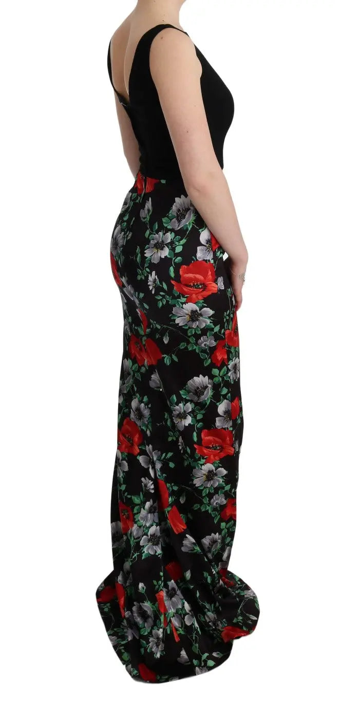 Robe Dolce & Gabbana longue fleurie multicolore Dolce & Gabbana