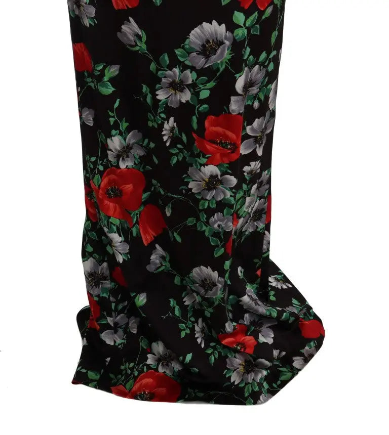 Robe Dolce & Gabbana longue fleurie multicolore Dolce & Gabbana