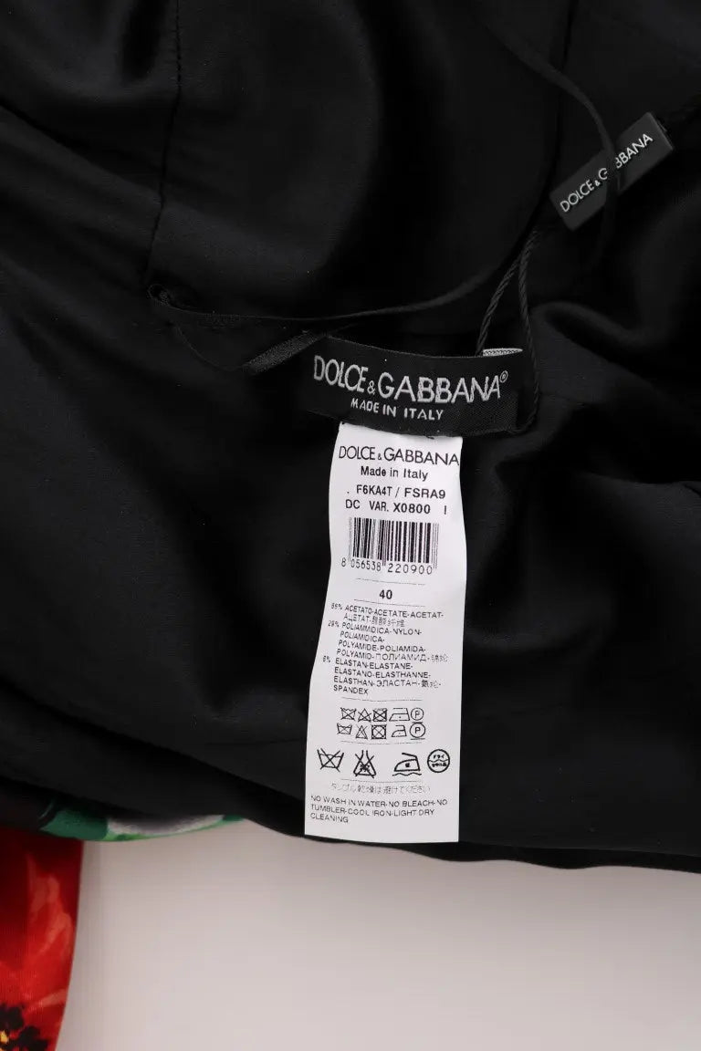 Robe Dolce & Gabbana longue fleurie multicolore Dolce & Gabbana