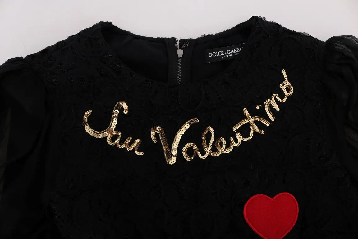 Robe Dolce & Gabbana San Valentino noire Dolce & Gabbana