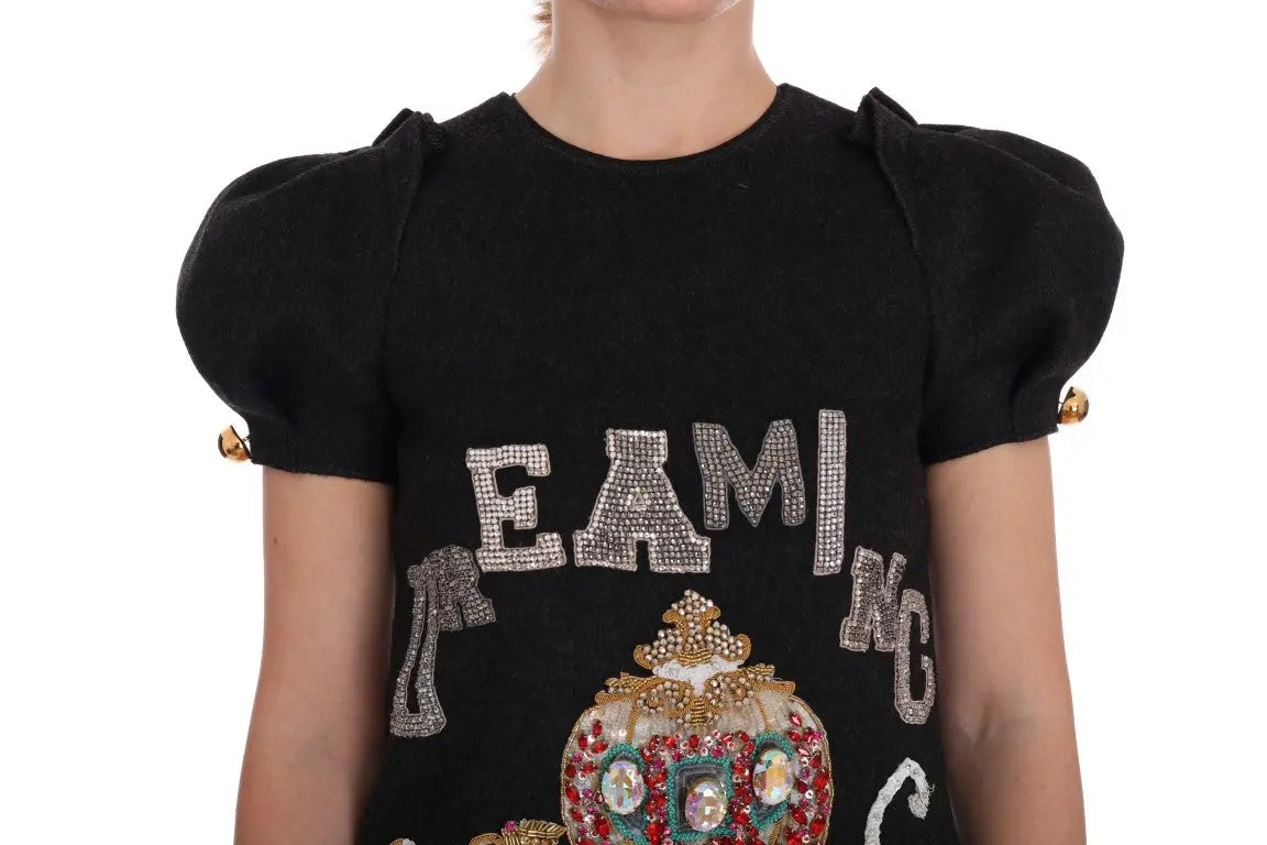 Robe Dolce & Gabbana Dreaming of My Prince grise Dolce & Gabbana