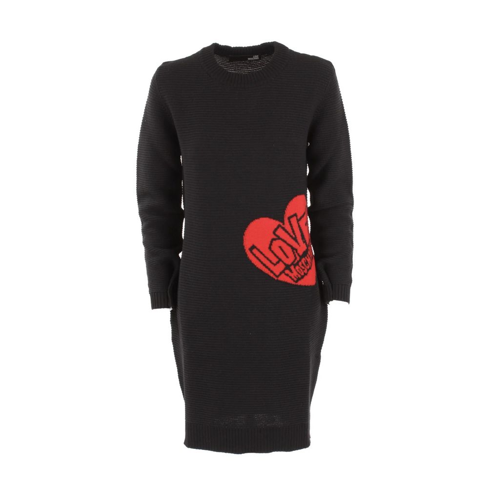Robe Love Moschino cœur noire Love Moschino