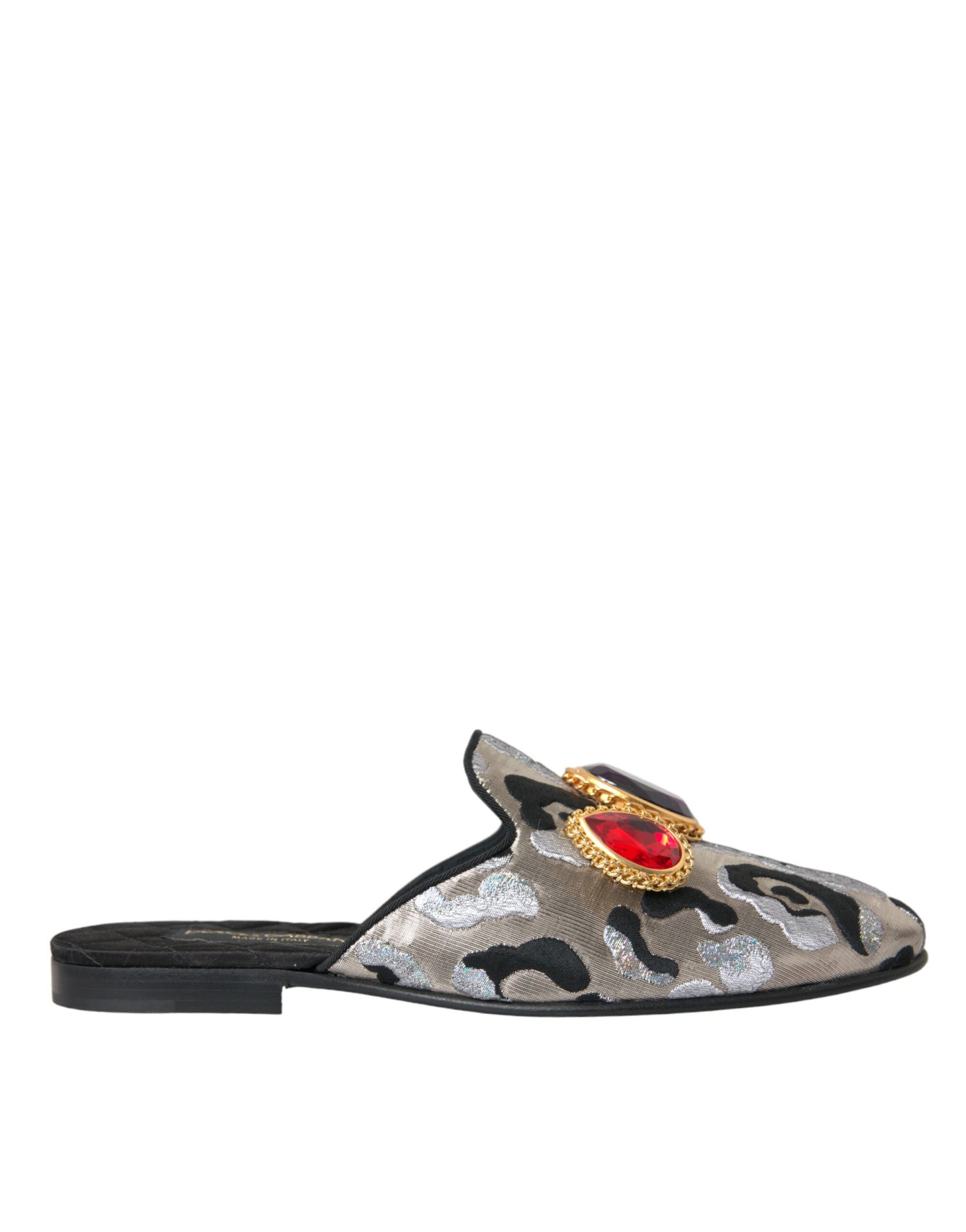 Sandales Dolce & Gabbana en jacquard gris