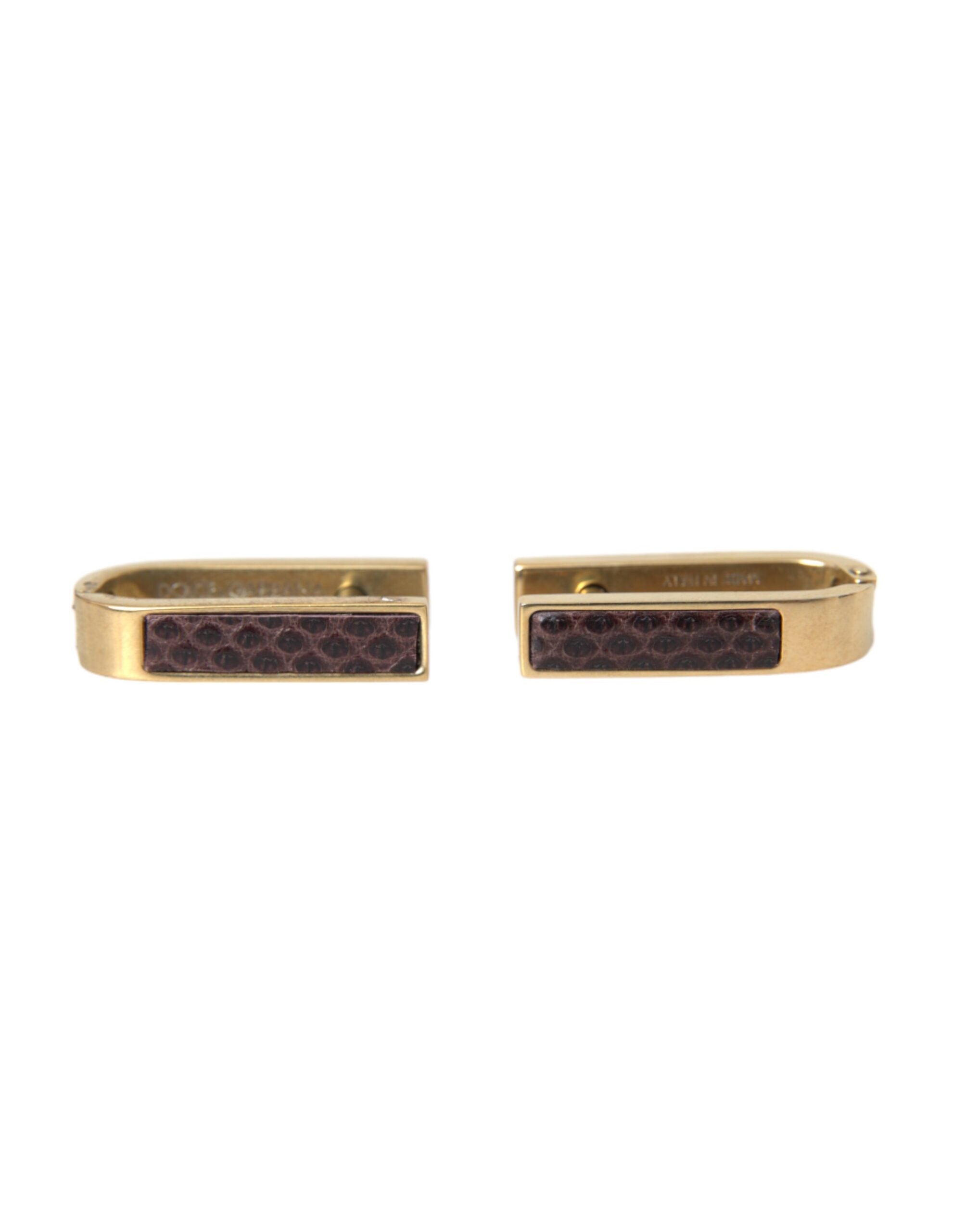 Boutons de manchette Dolce & Gabbana dorés