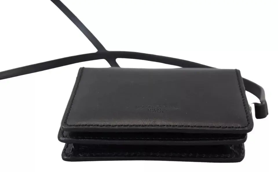 Portefeuille Dolce & Gabbana en cuir noir Dolce & Gabbana