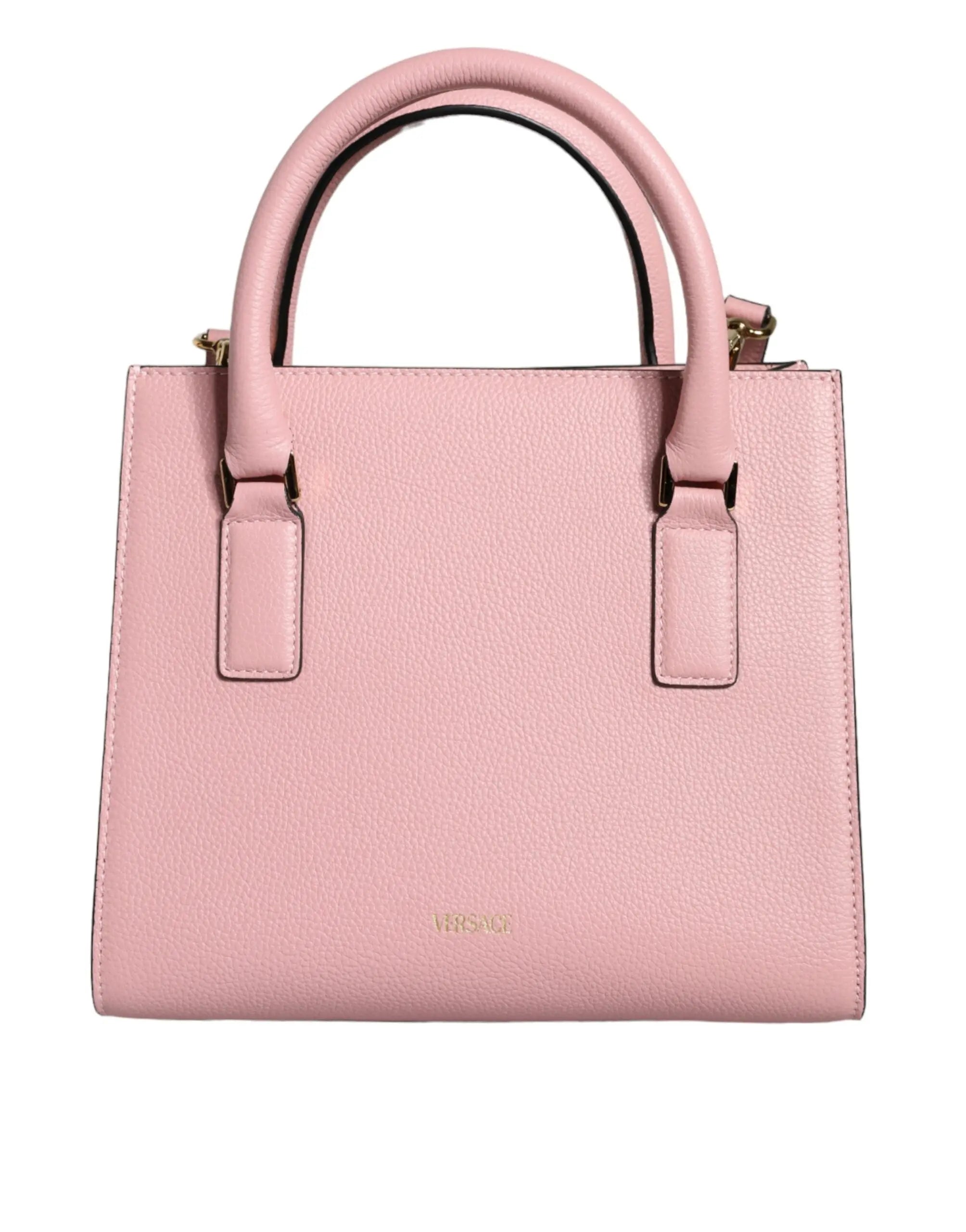 Sac à main Versace grainy cuir rose Versace