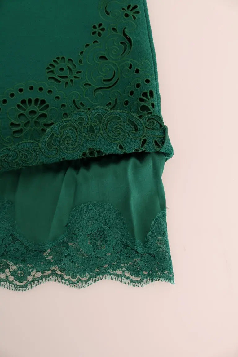 Robe Dolce & Gabbana cut-out verte Dolce & Gabbana