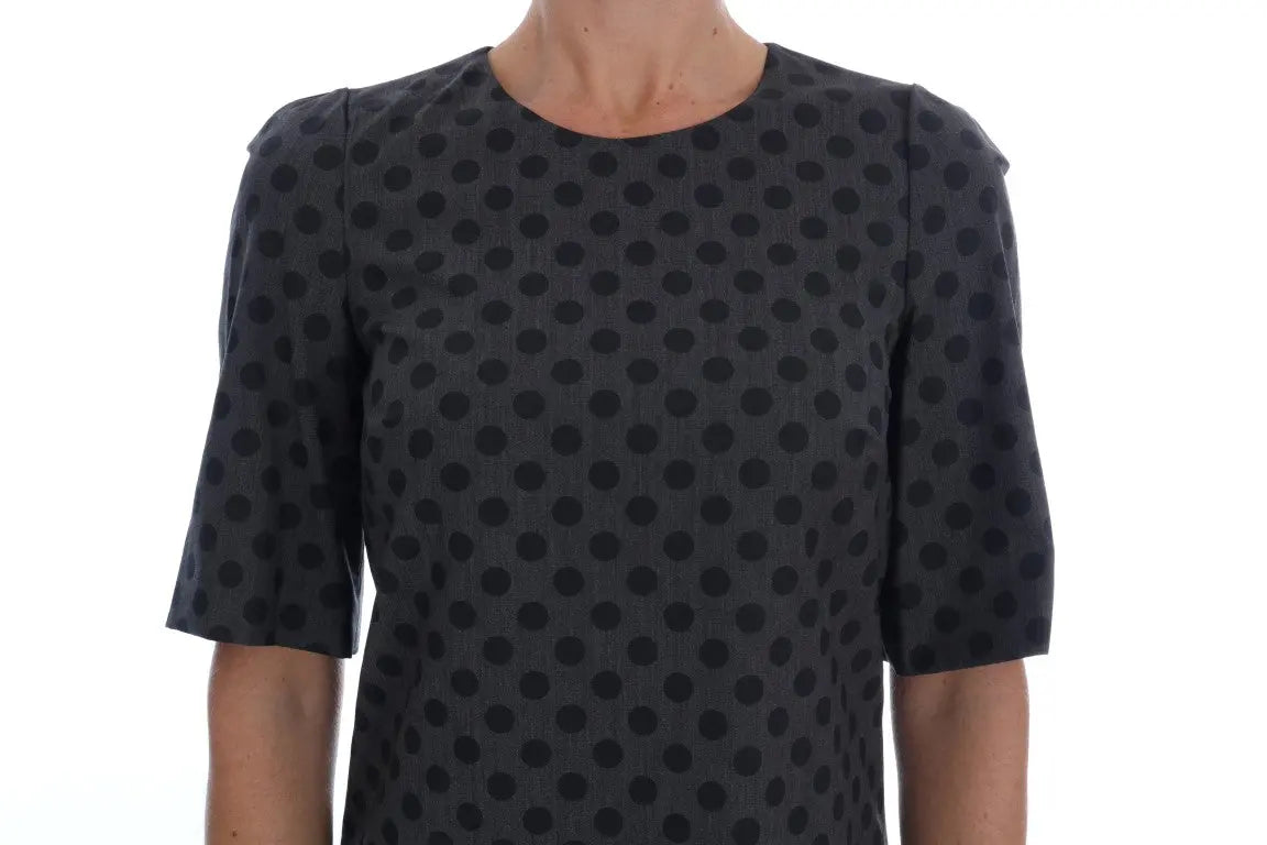 Robe Dolce & Gabbana grise à pois Dolce & Gabbana