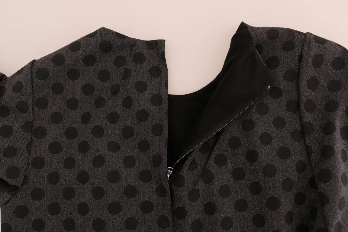 Robe Dolce & Gabbana grise à pois Dolce & Gabbana