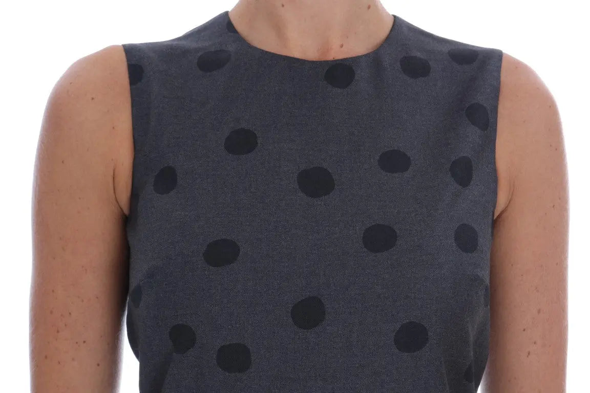 Robe Dolce & Gabbana grise à pois Dolce & Gabbana