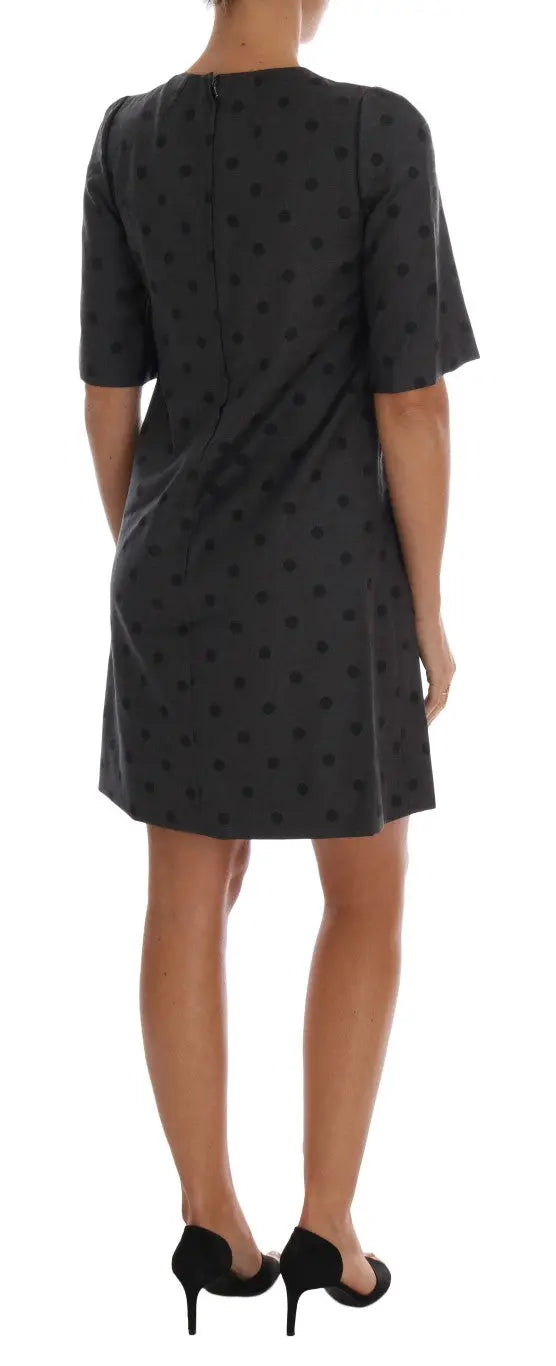 Robe Dolce & Gabbana gris à pois Dolce & Gabbana