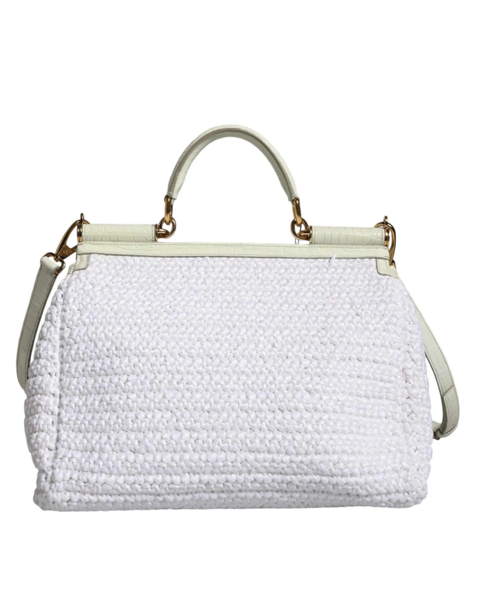 Sac à bandoulière Dolce & Gabbana SICILY blanc Dolce & Gabbana