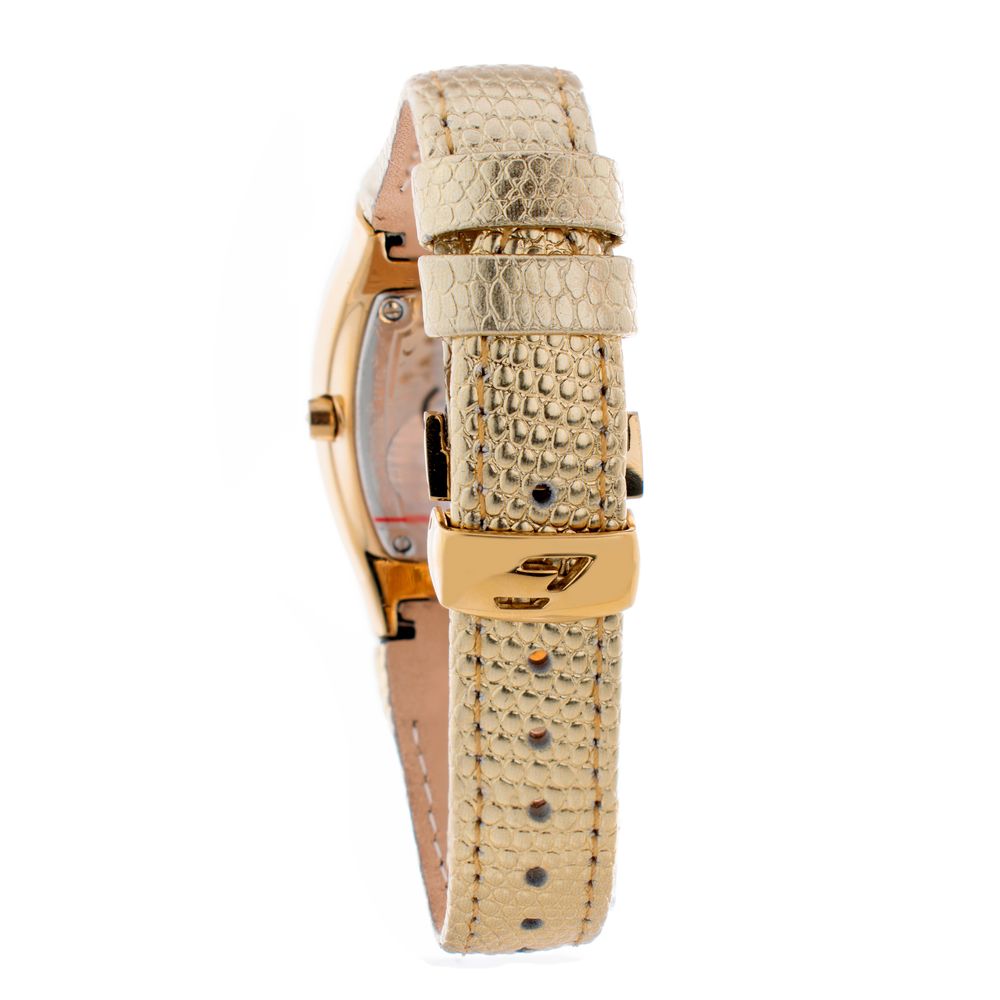Montre dorée cuir dorée