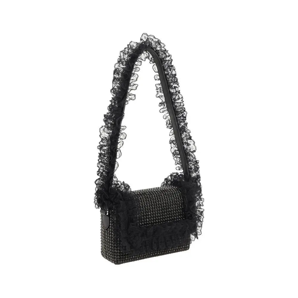 Sac épaule Self-Portrait Crystal Lace transparent Self-Portrait