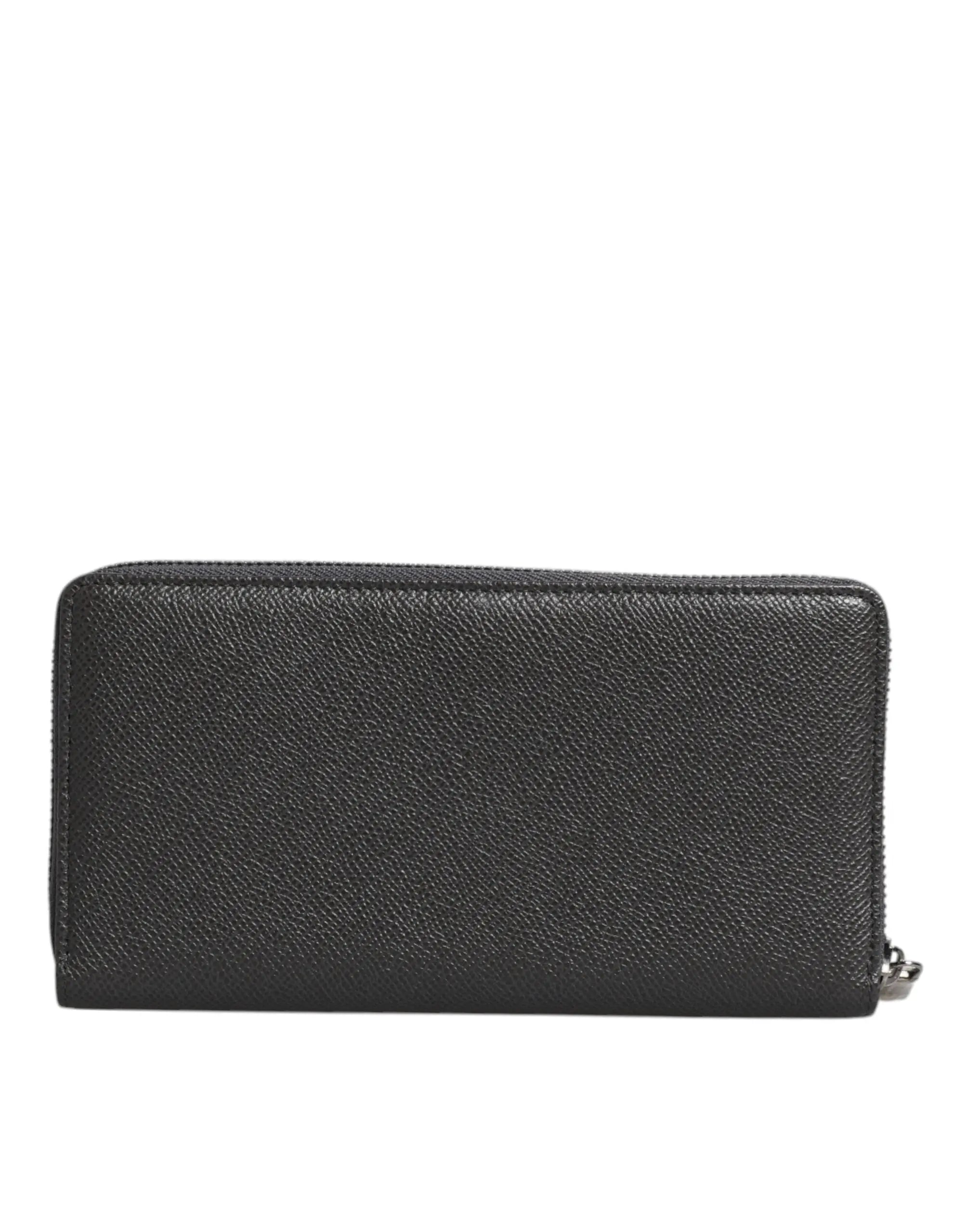 Portefeuille Dolce & Gabbana continental gris foncé Dolce & Gabbana