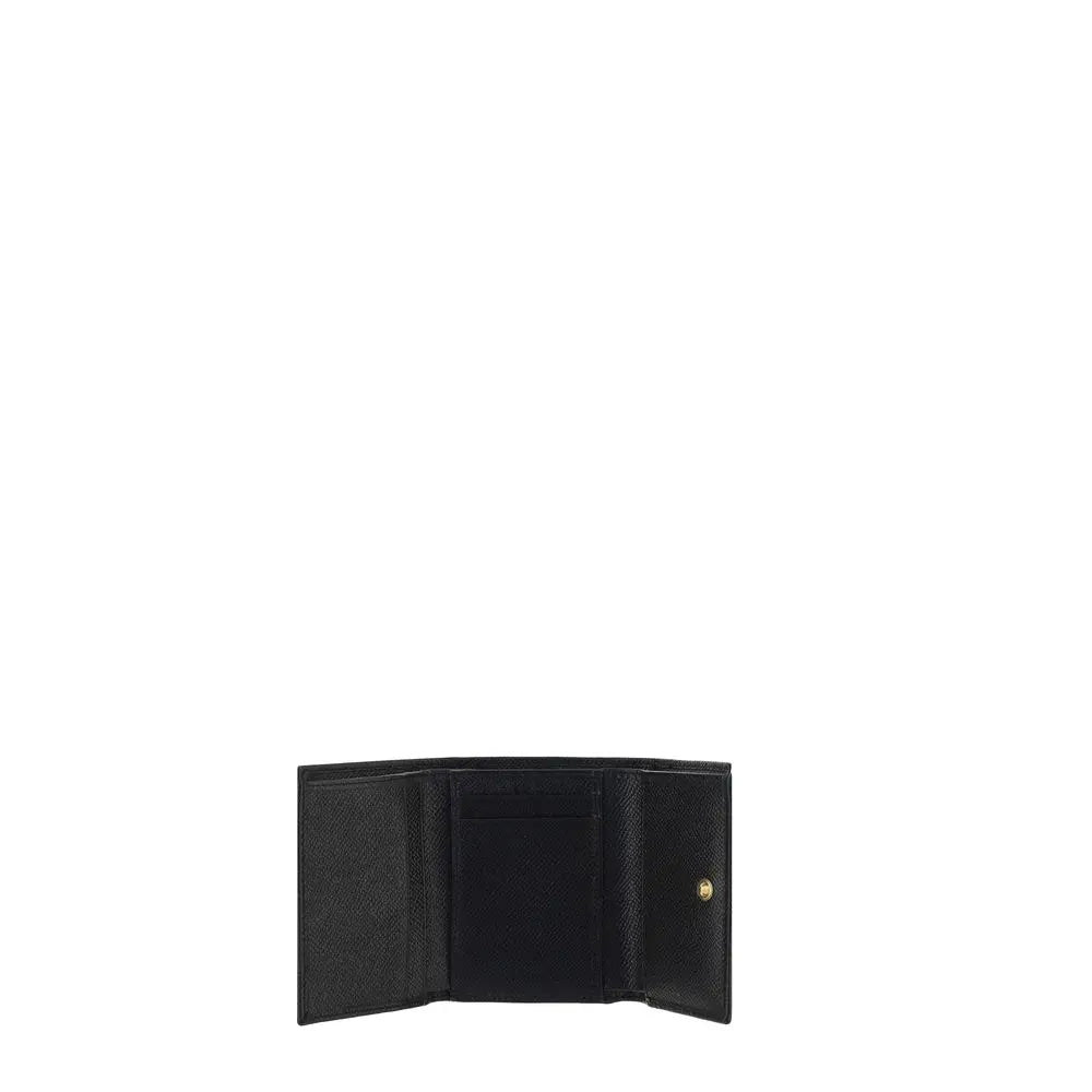 Portefeuille Dolce & Gabbana en cuir noir Dolce & Gabbana
