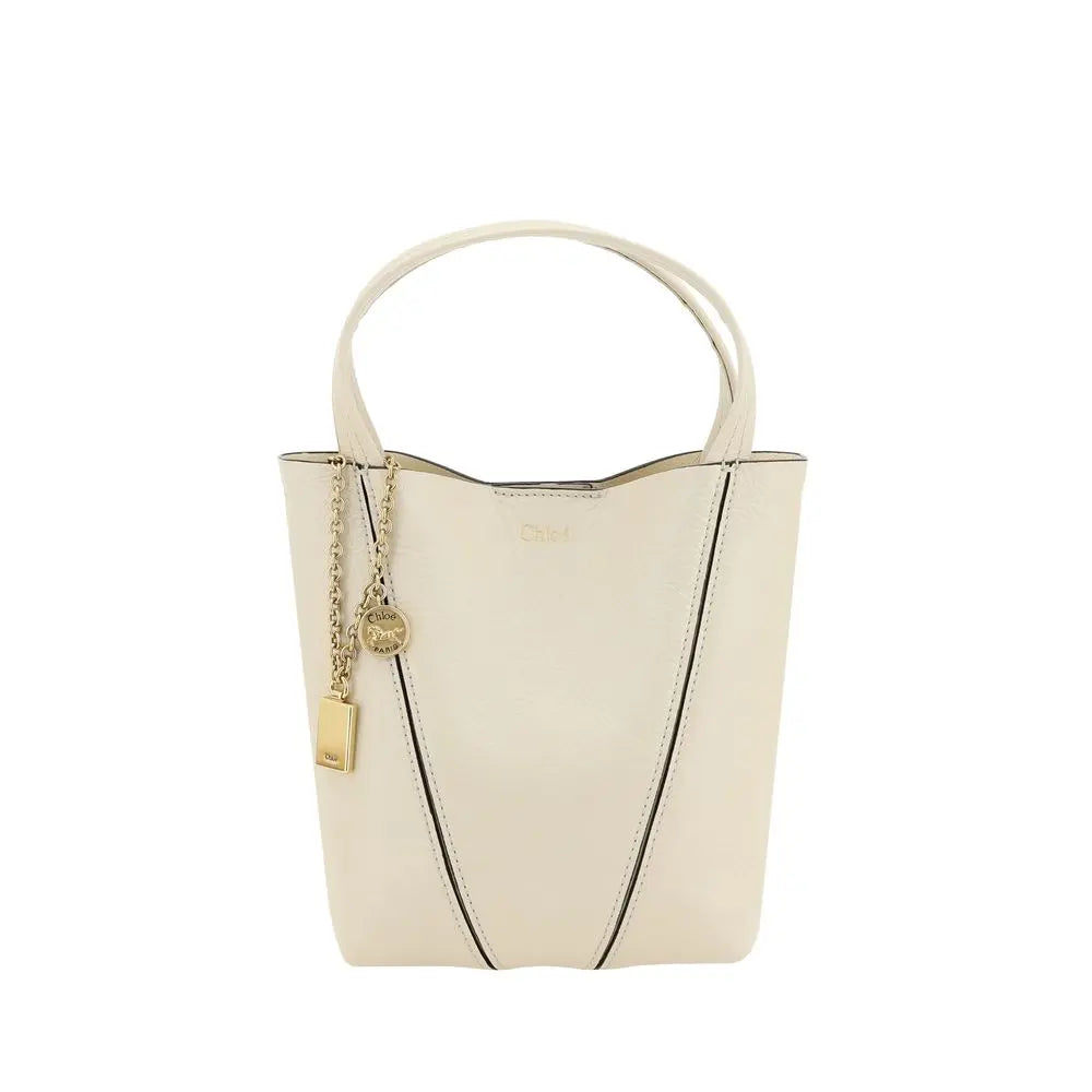 Sac à épaule Chloé Spin en cuir noir Chloé