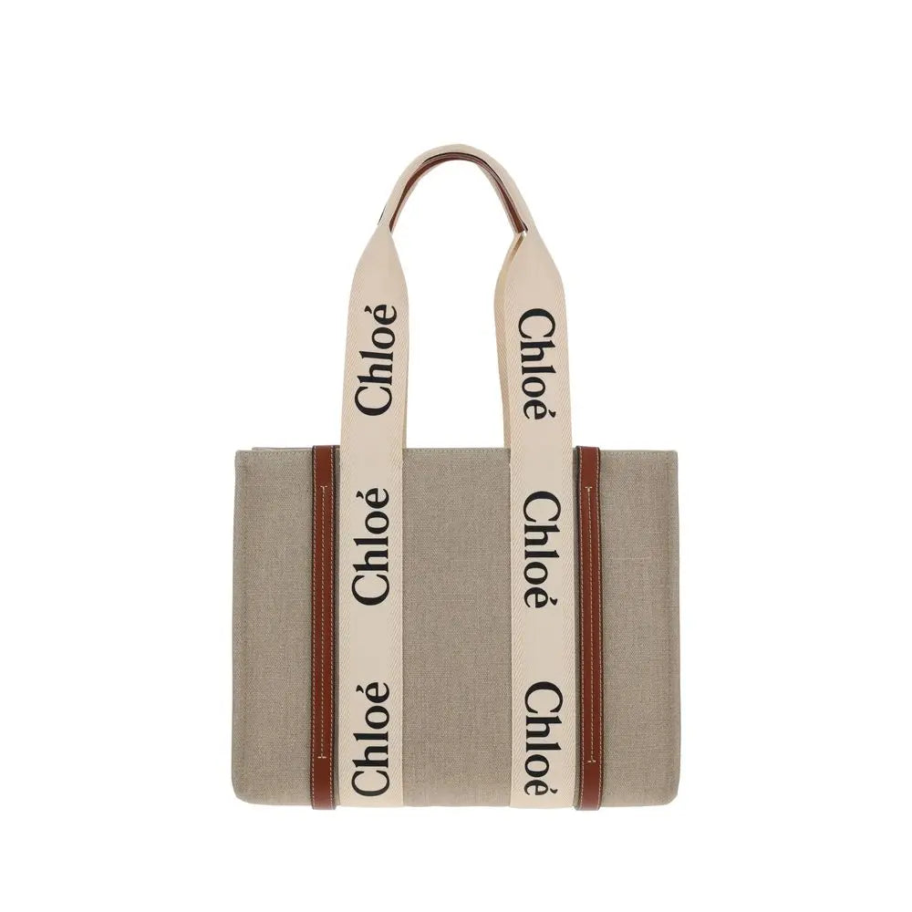 Sac à épaule Chloé Woody beige Chloé