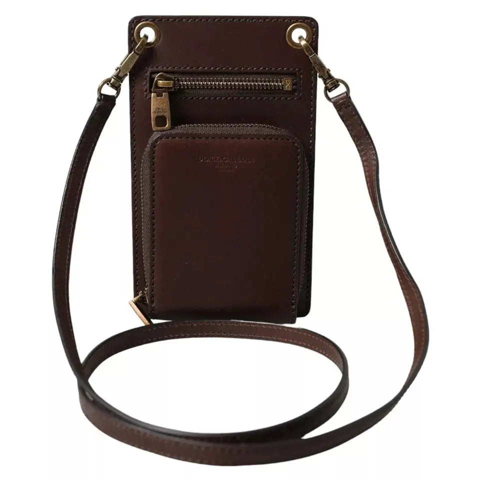 Portefeuille Dolce & Gabbana Strap marron Dolce & Gabbana