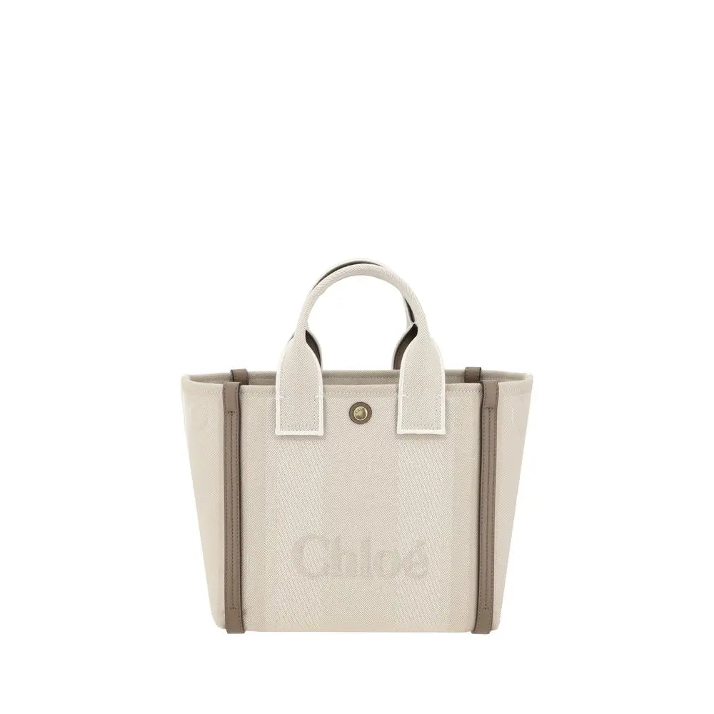 Tote bag Chloé Carry beige Chloé