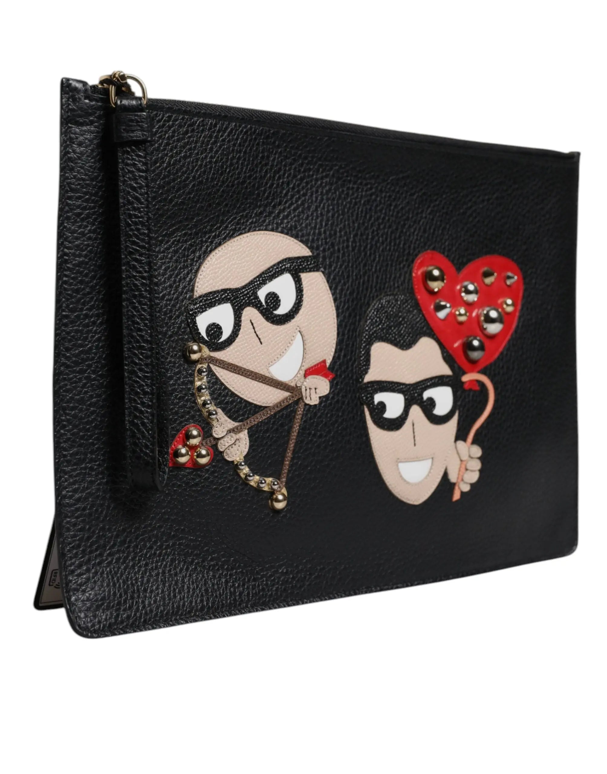 Clutch DOLCE & GABBANA #DGFamily noire Dolce & Gabbana