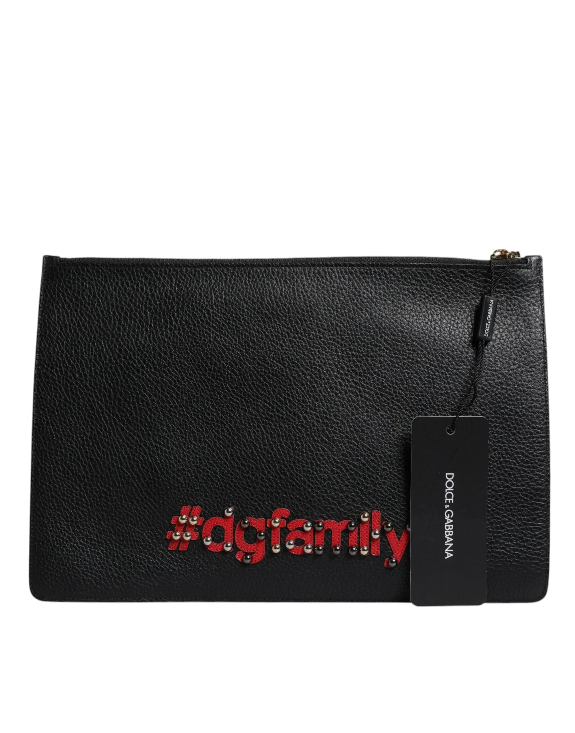Clutch DOLCE & GABBANA #DGFamily noire Dolce & Gabbana