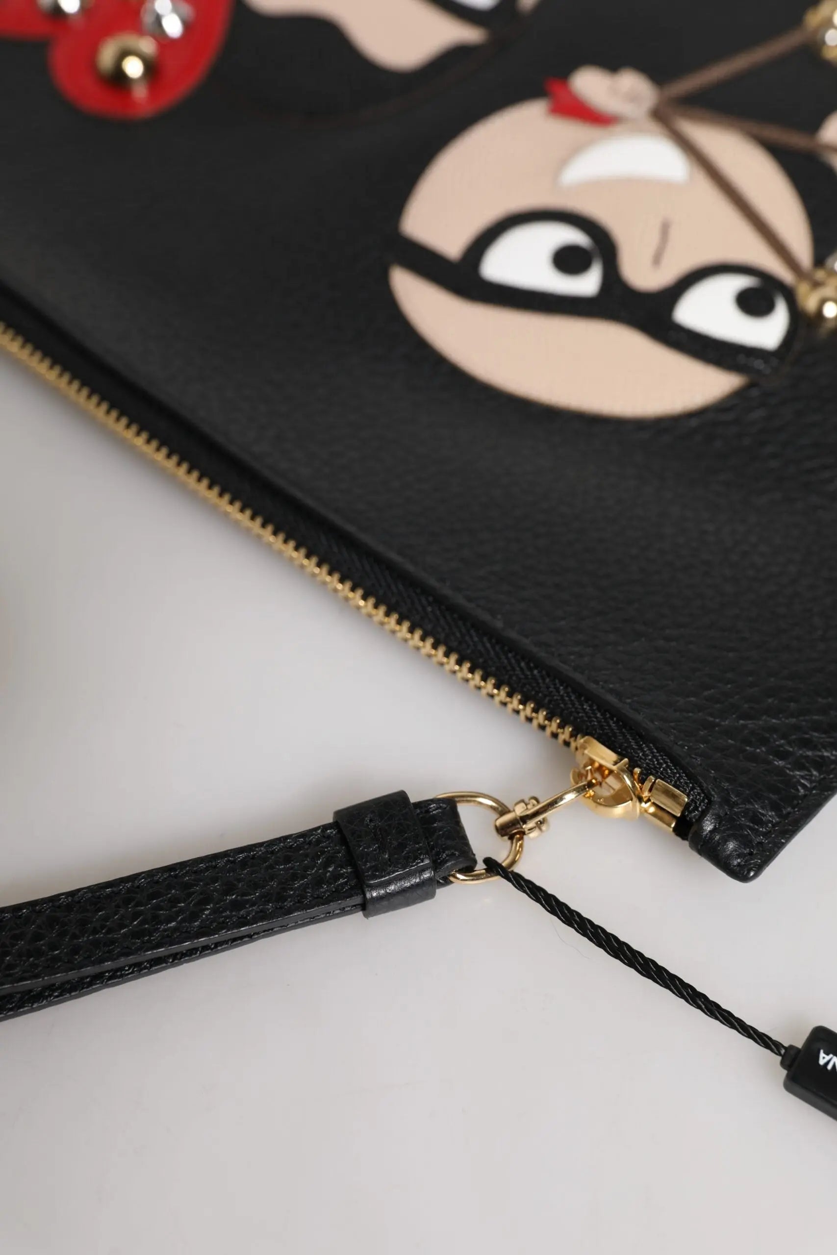 Clutch DOLCE & GABBANA #DGFamily noire Dolce & Gabbana
