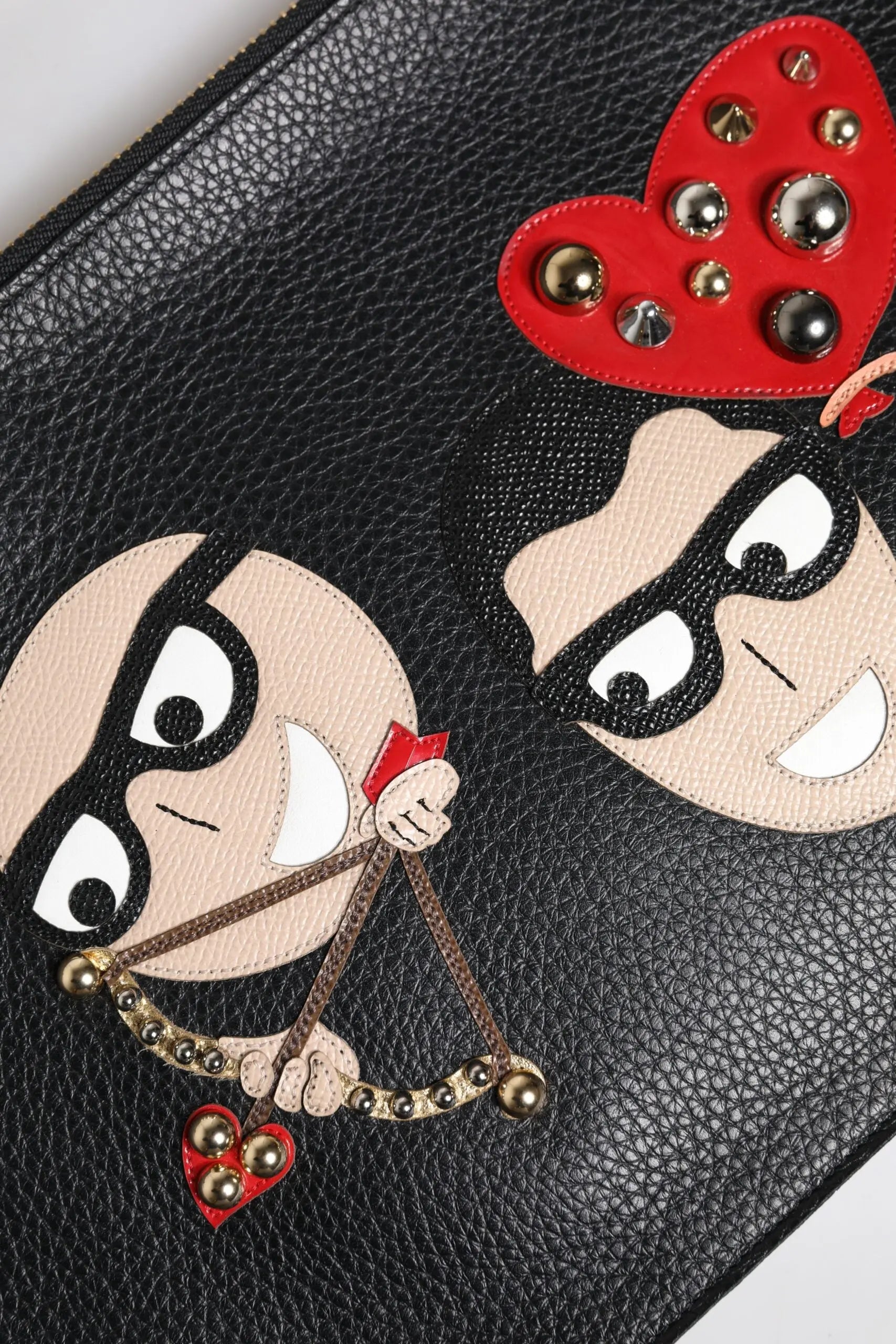 Clutch DOLCE & GABBANA #DGFamily noire Dolce & Gabbana