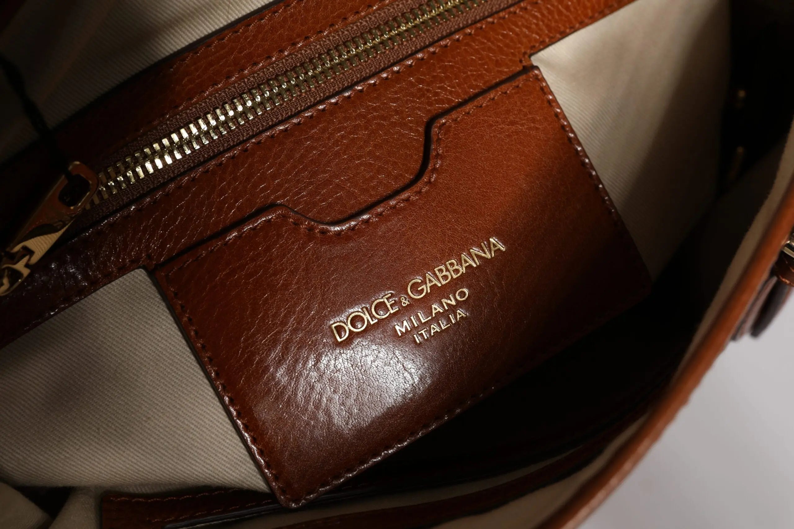 Tote bag Dolce & Gabbana léopard marron Dolce & Gabbana