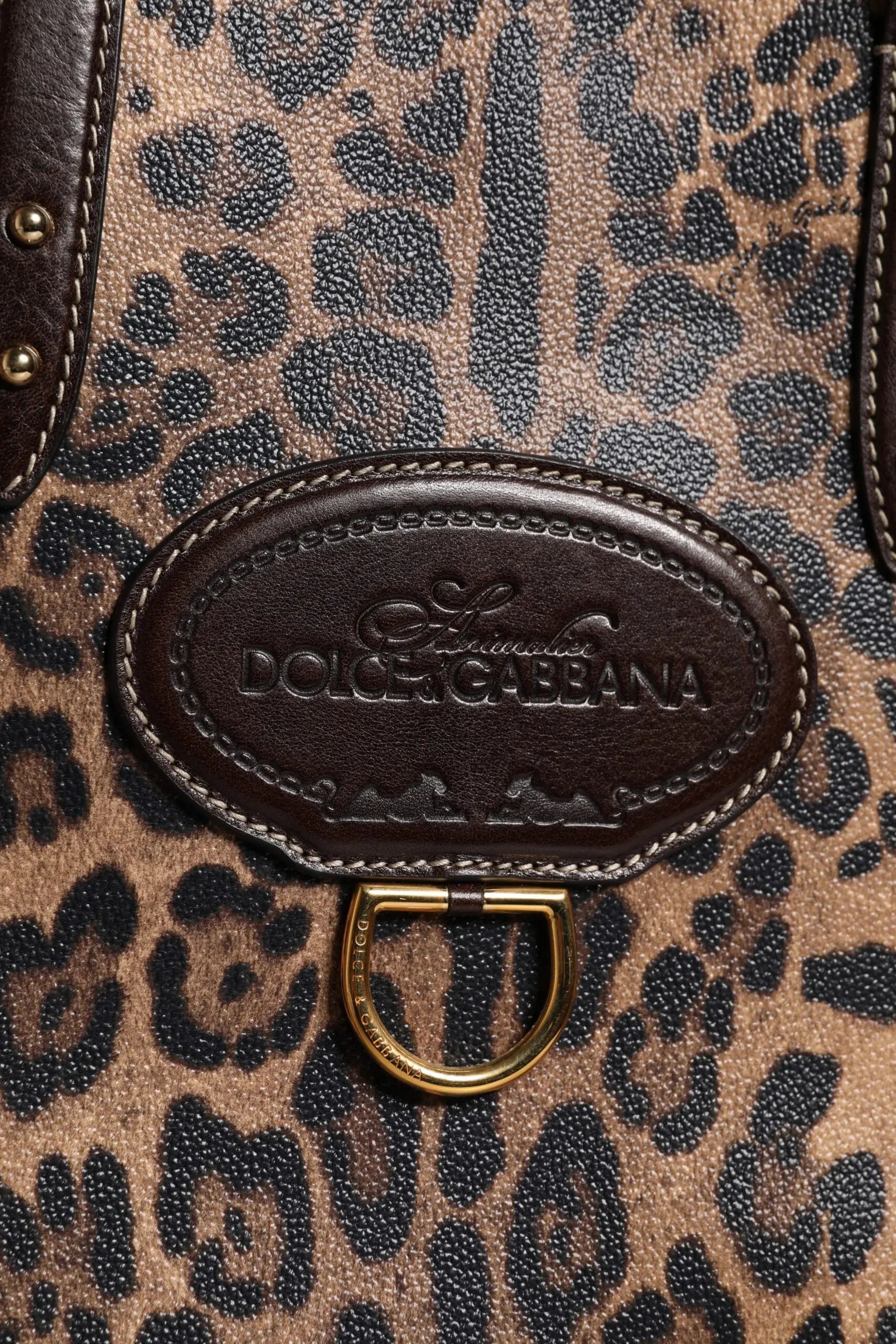 Sac à main Dolce & Gabbana léopard marron Dolce & Gabbana