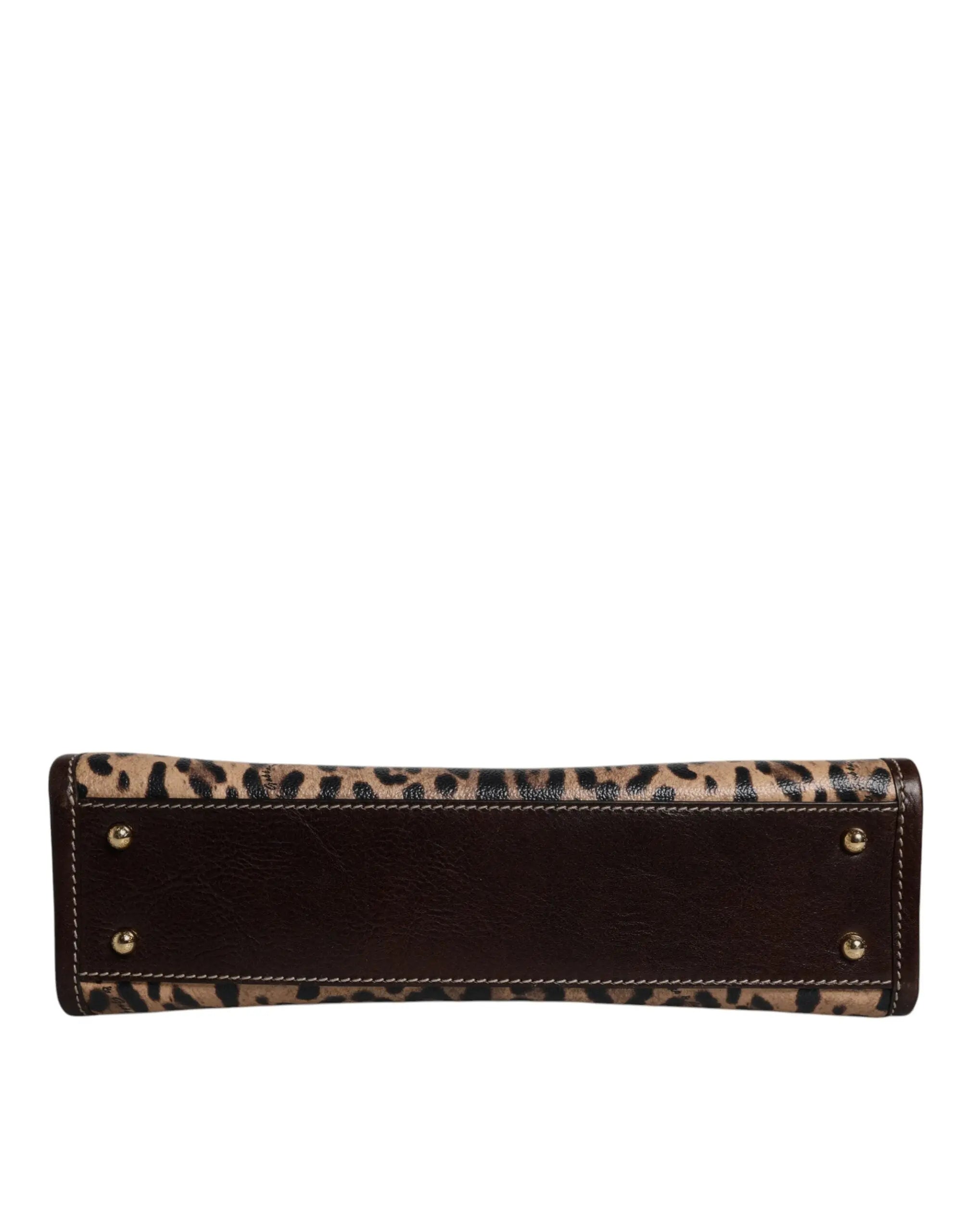 Sac à main Dolce & Gabbana léopard marron Dolce & Gabbana