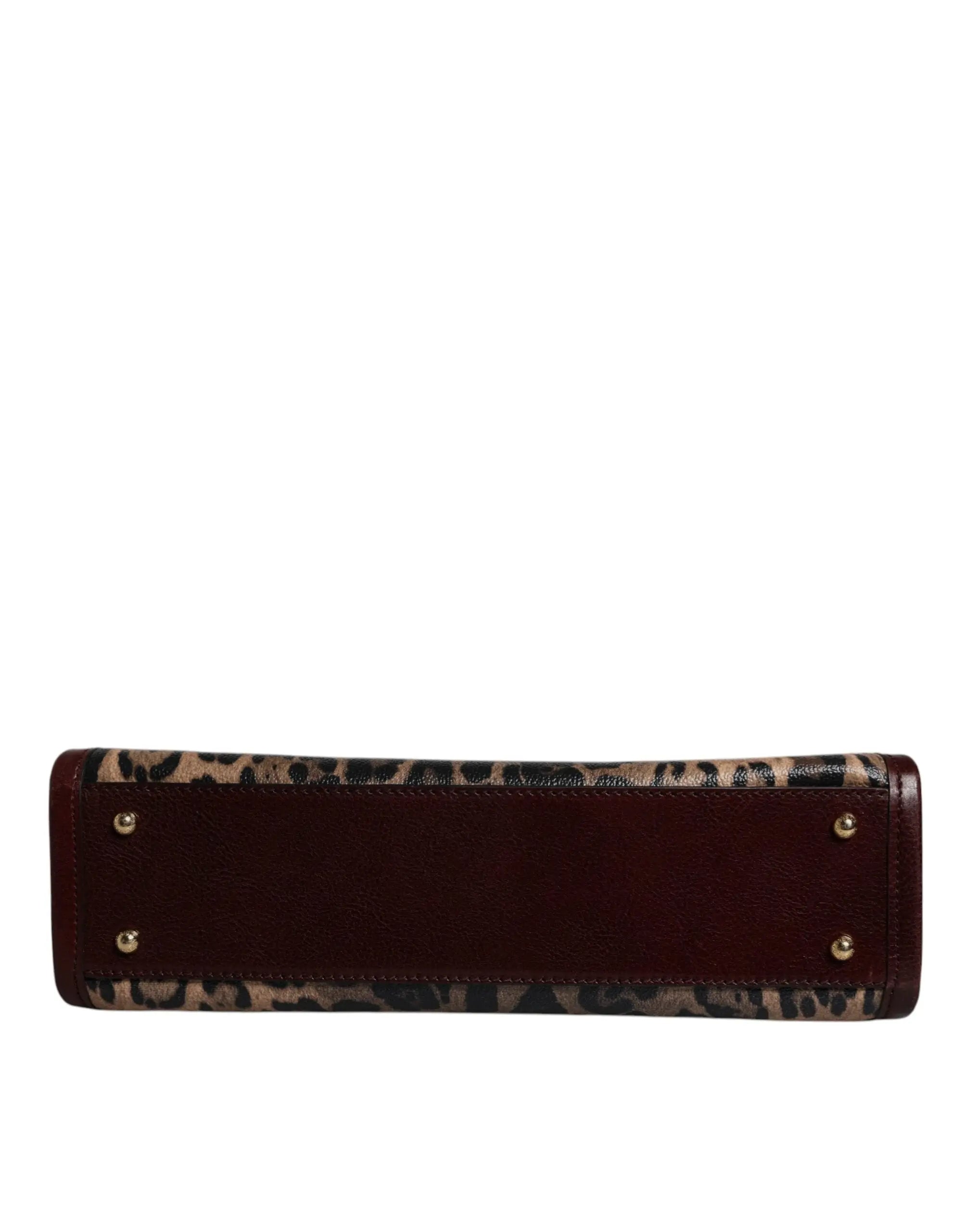 Sac tote Dolce & Gabbana leopard brun Dolce & Gabbana