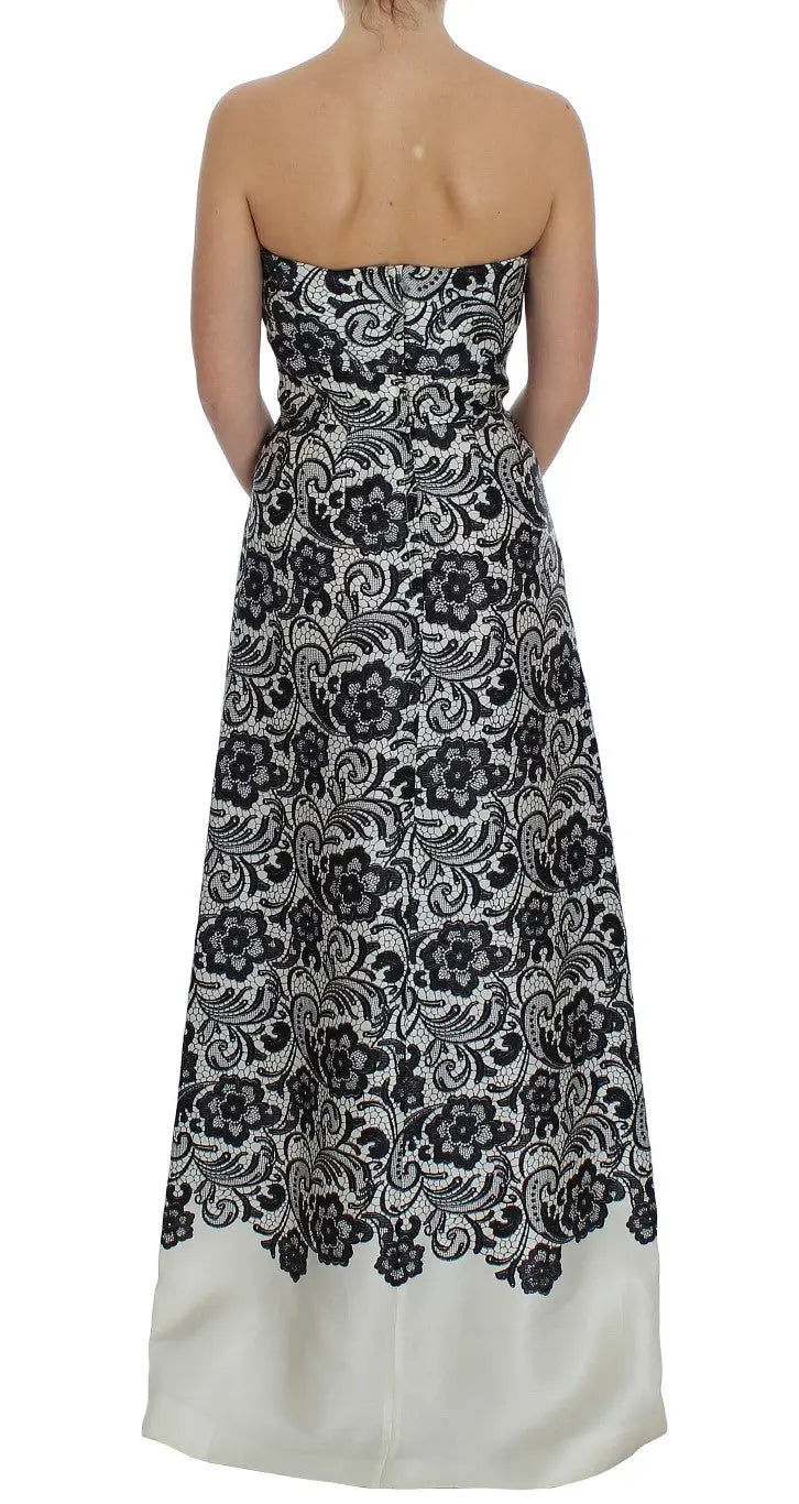 Robe maxi Dolce & Gabbana corset blanche Dolce & Gabbana