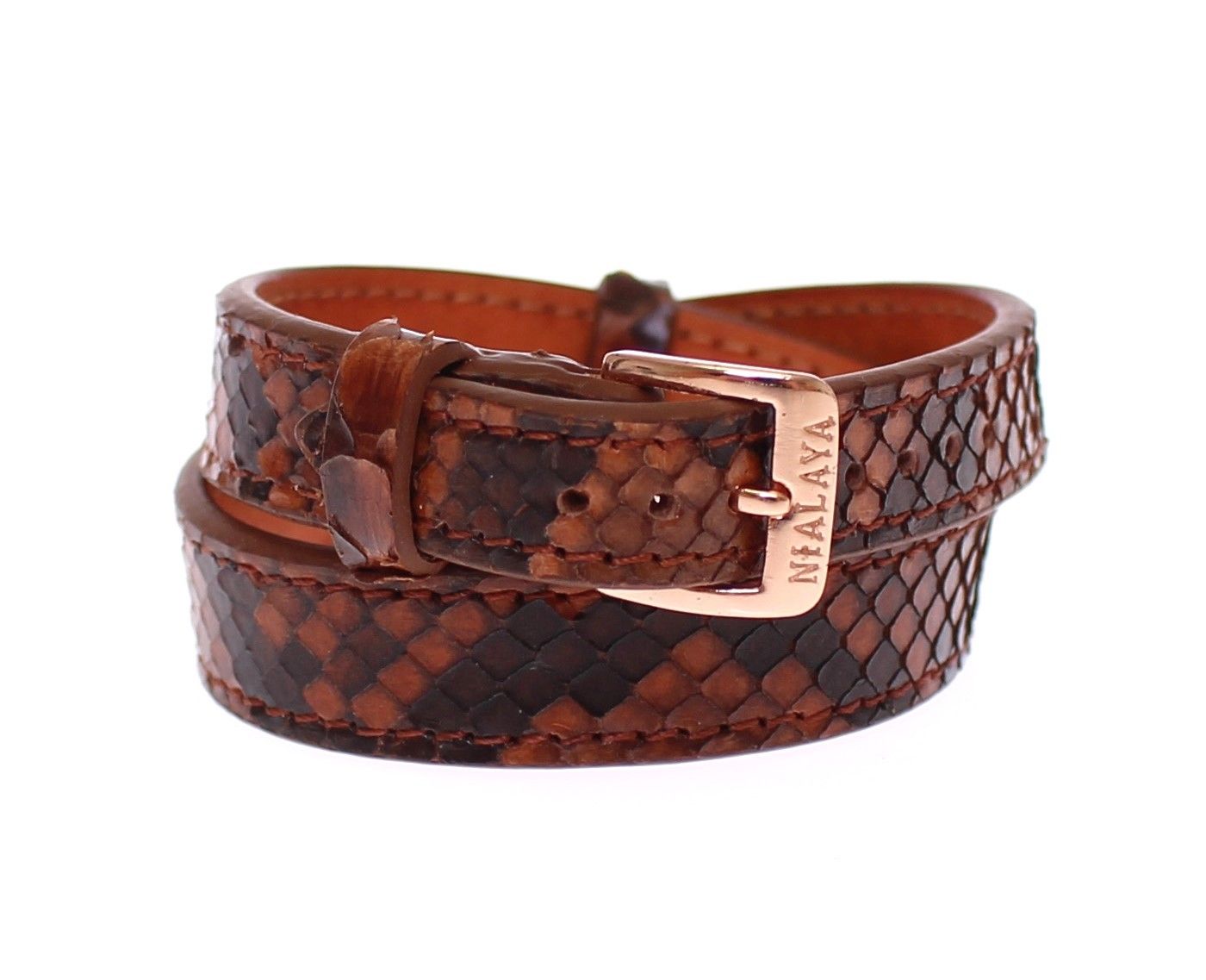 Bracelet Nialaya Hamsa œil marron