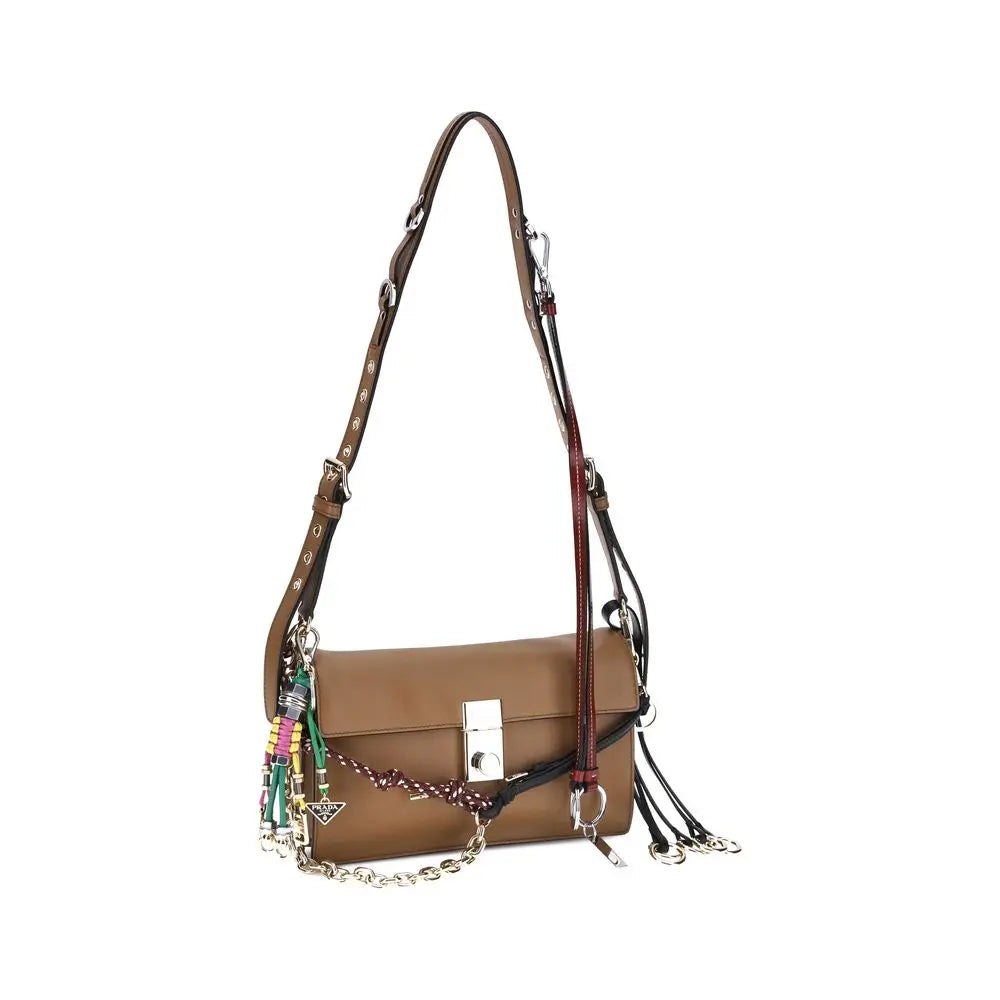 Sac à bandoulière Prada Soft Sound noir Prada