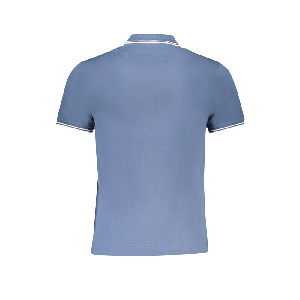 Polo bleu à manches courtes bleu