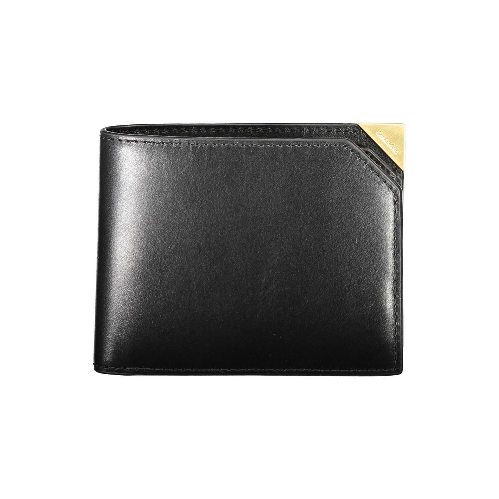 Portefeuille cuir noir