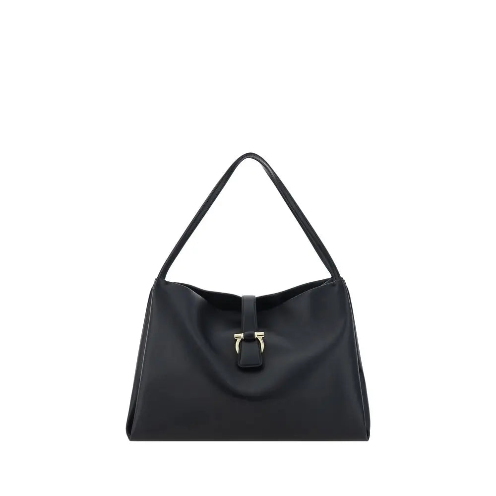 Sac à main Ferragamo en cuir noir Ferragamo