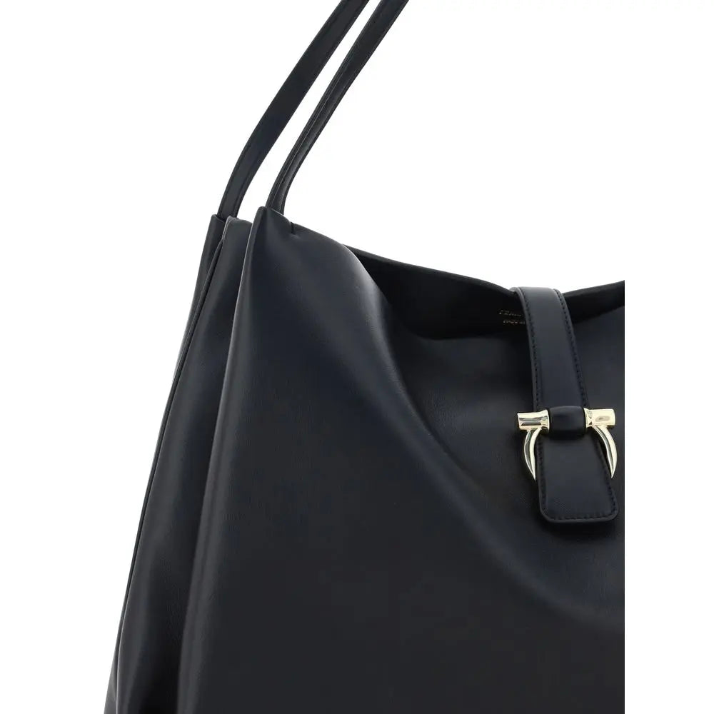 Sac à main Ferragamo en cuir noir Ferragamo