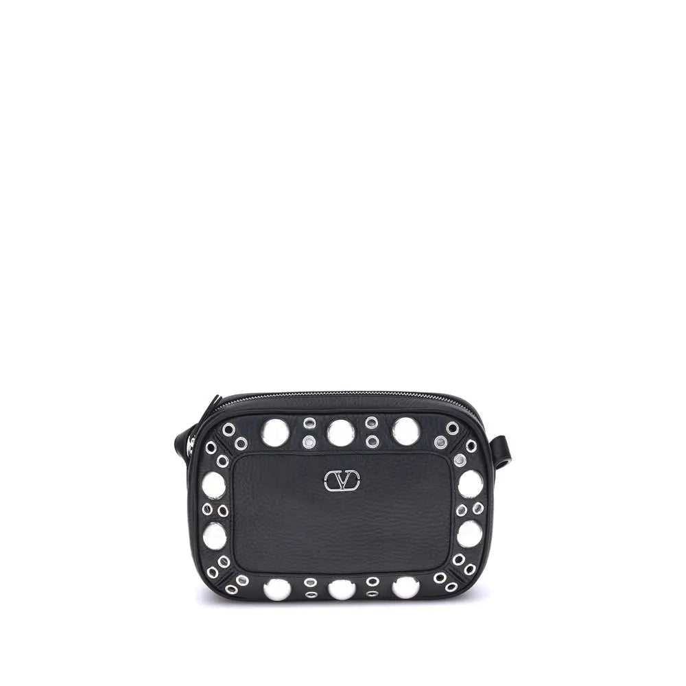 Sac épaule Valentino Garavani Nellcôte grenat clouté Valentino Garavani