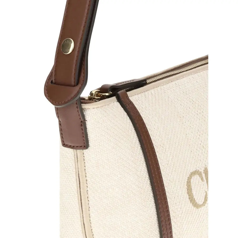 Sac bandoulière Chloé Carry beige Chloé