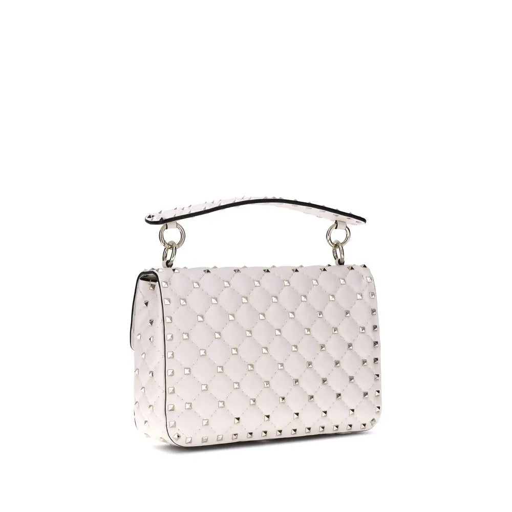 Sac bandoulière Valentino Garavani Rockstud Spike crème Valentino Garavani