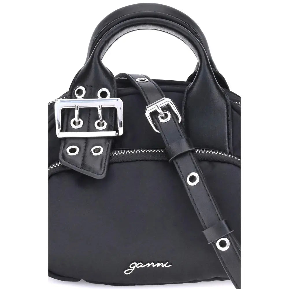 Sac mini Ganni Polochon noir Ganni