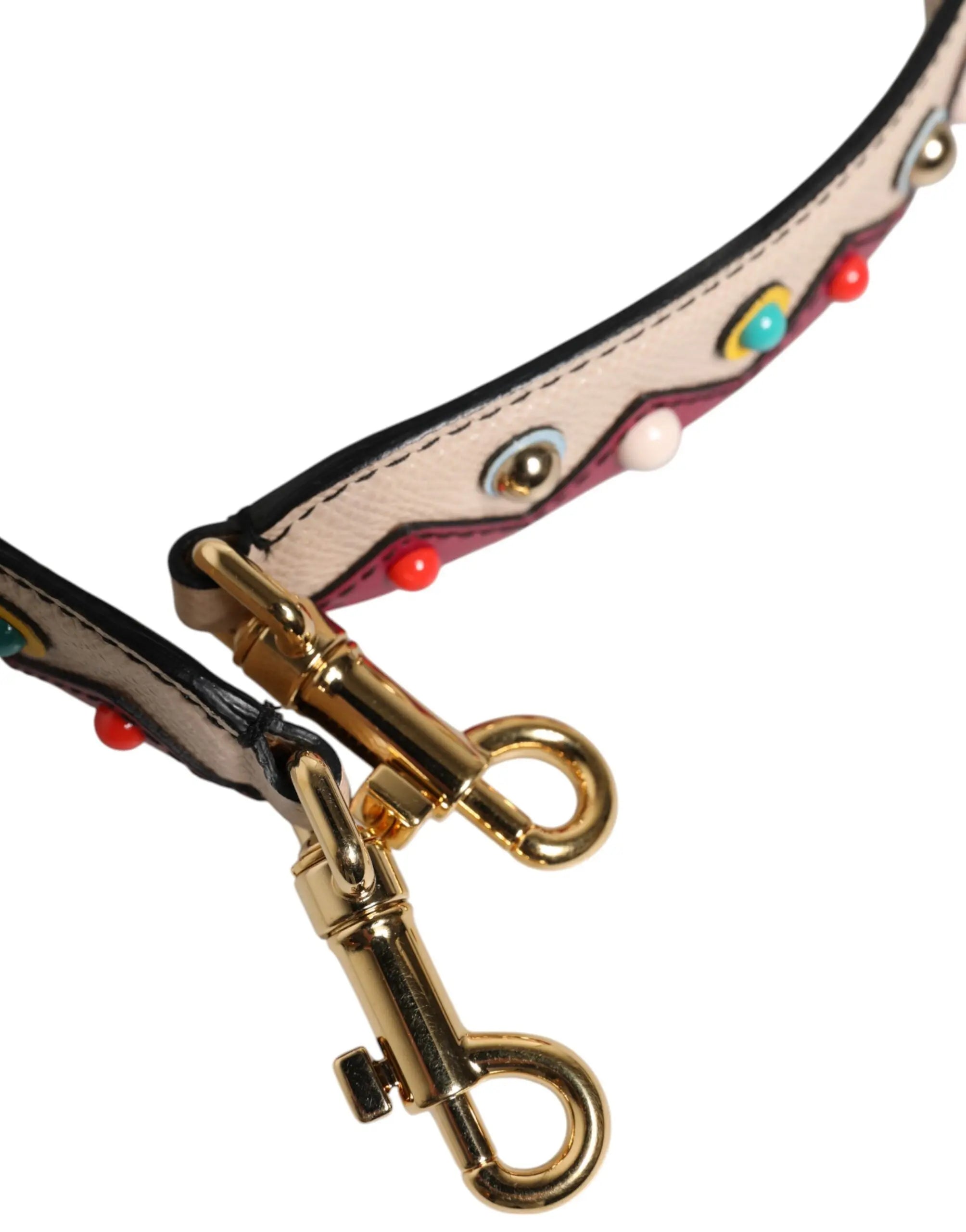 Sangle Dolce & Gabbana multicolor beiges et rouges Dolce & Gabbana
