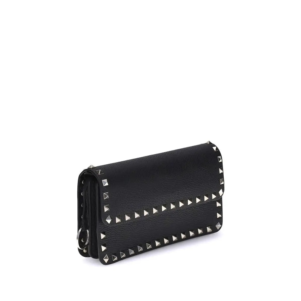Pochette Valentino Garavani Rockstud grise Valentino Garavani