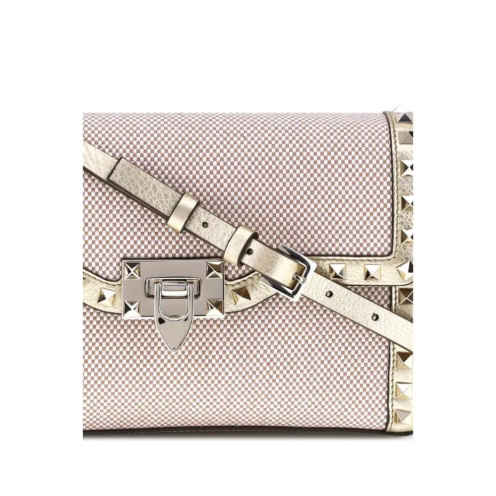 Sac épaule Valentino Garavani Rockstud beige Valentino Garavani