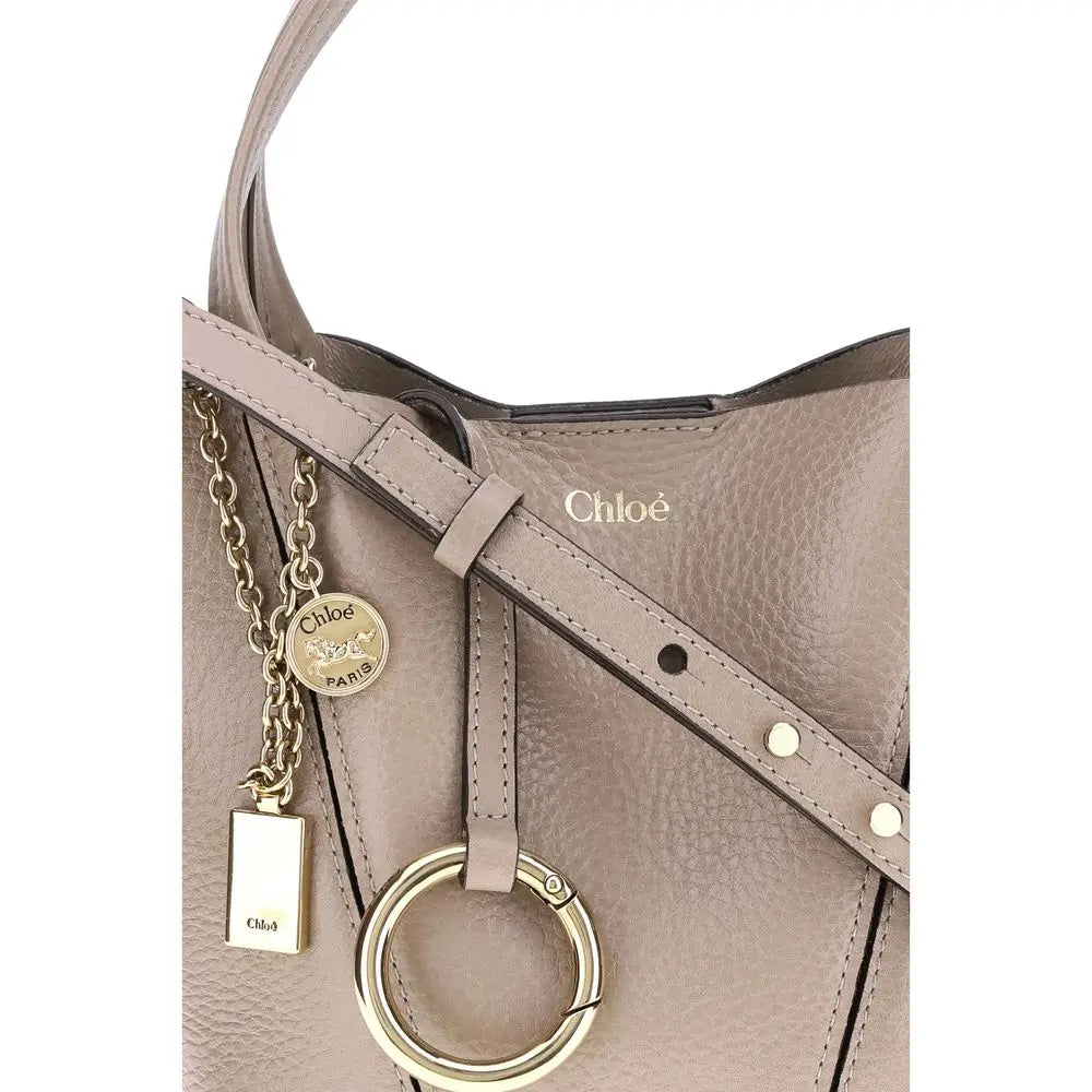 Sac à main Chloé Spin en cuir noir Chloé