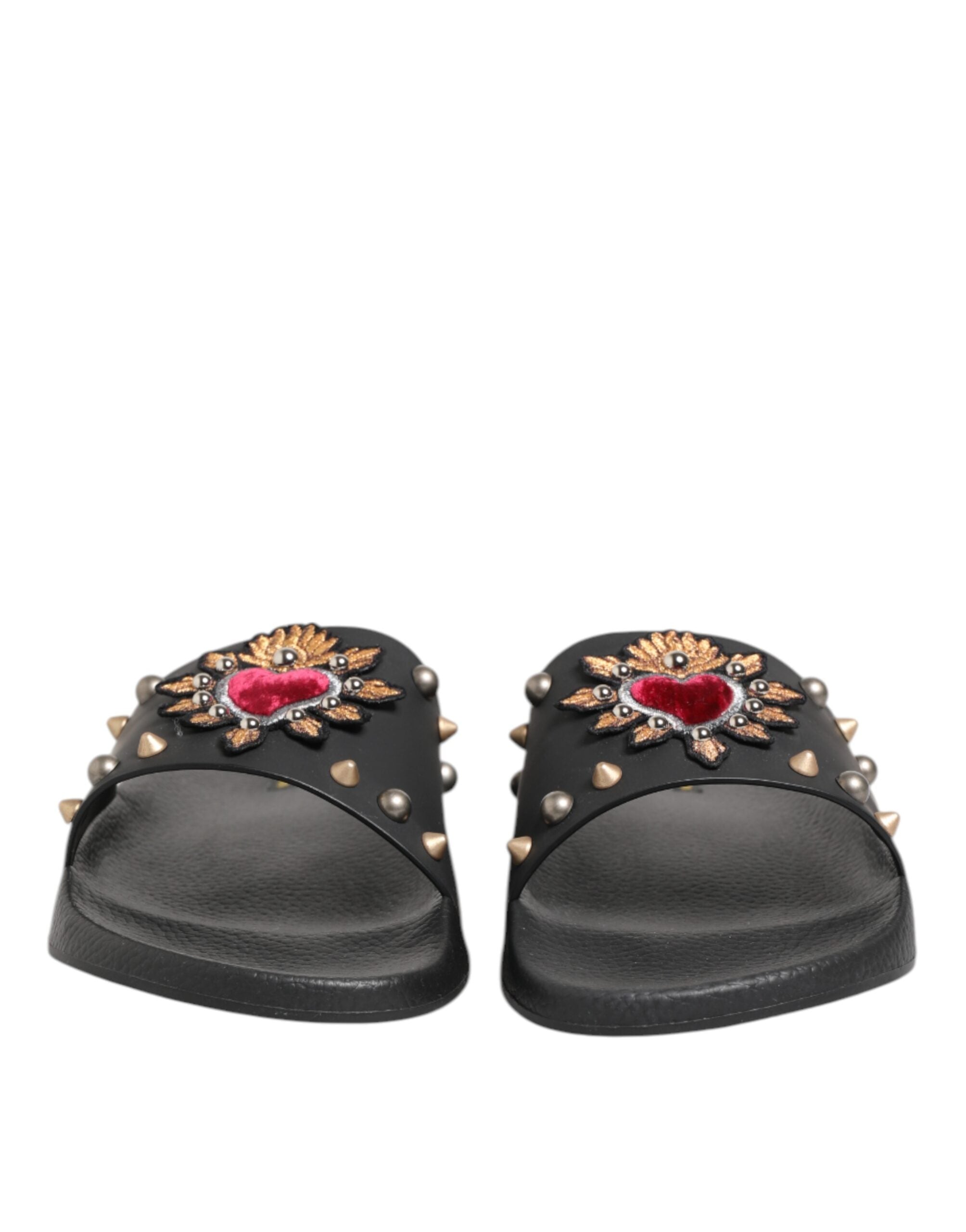 Sandales Dolce & Gabbana slides noires