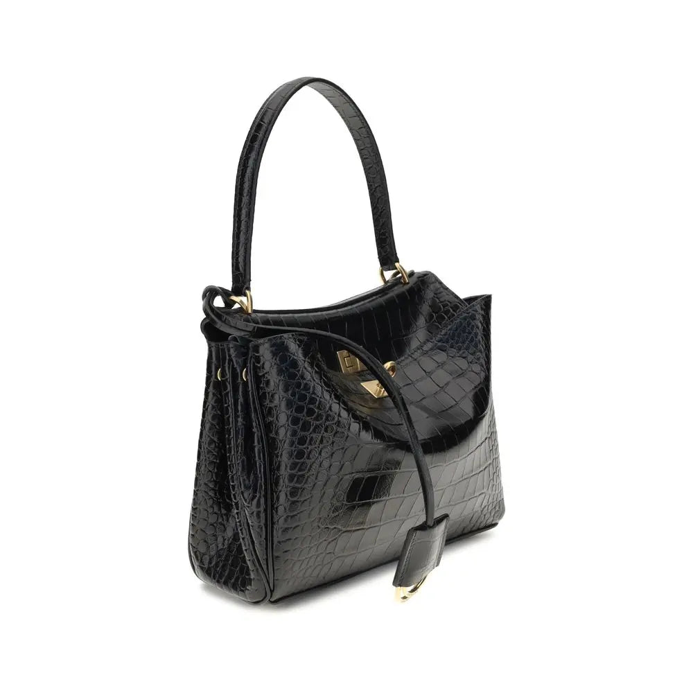 Sac épaule Balenciaga Rodeo imprimé crocodile Balenciaga